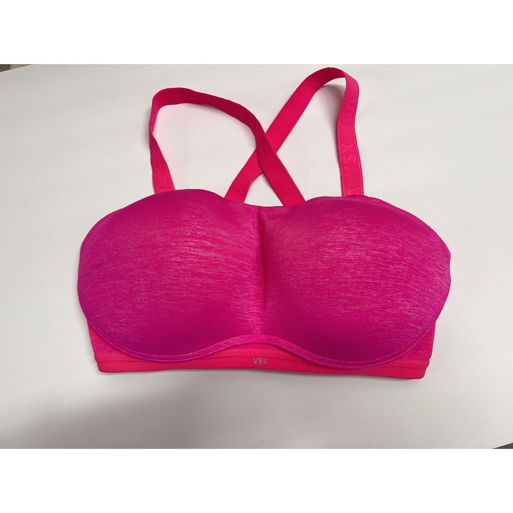 Victoria's Secret PINK Wireless Sport Yoga Athletic Supportive Bra 34 DD